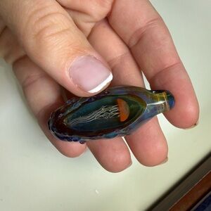 Handcrafted Jellyfish Glass Pendant